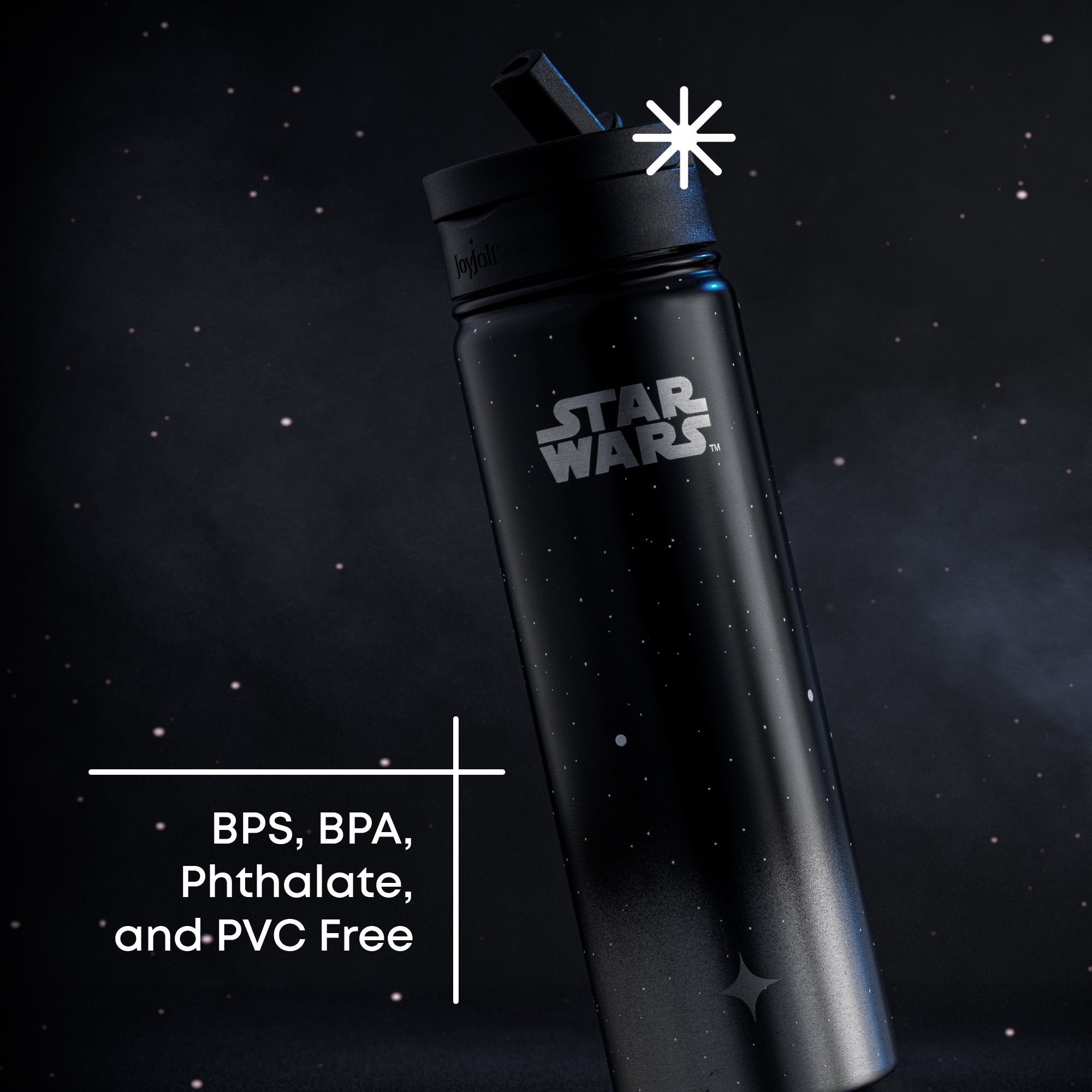 JoyJolt Star Wars Death Star gourde inox 65cl paille