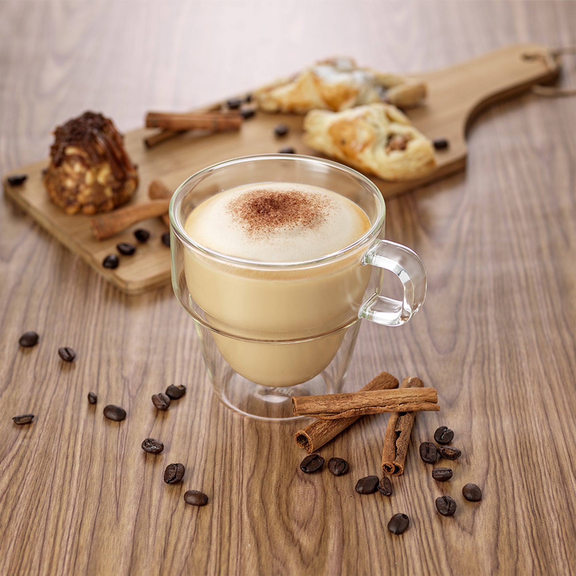 JoyJolt Stoiva tasse café double paroi 34 cl lot 4 empilable