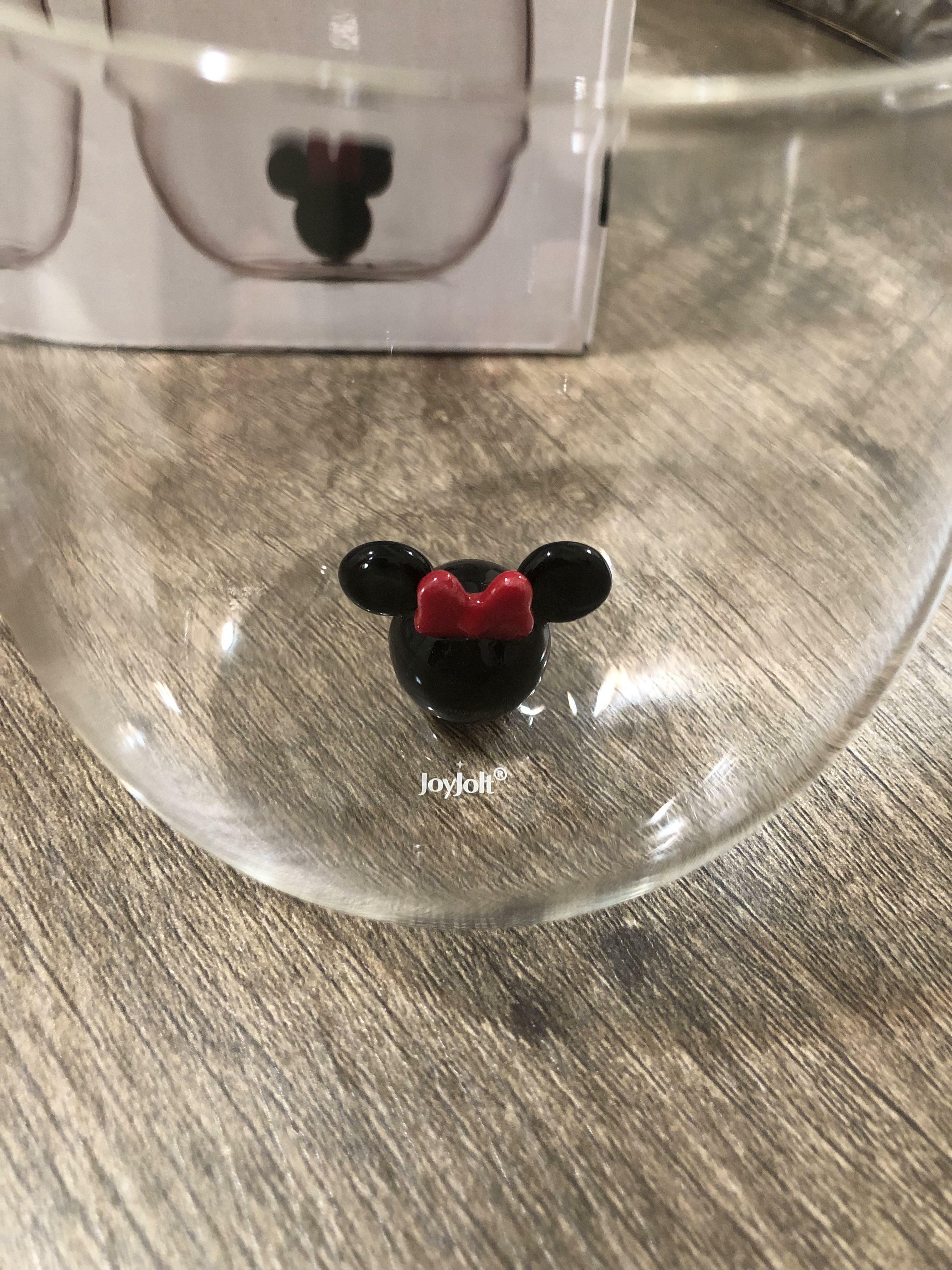 JoyJolt Mickey Minnie verres lot de 2 39 cl 3D blanc