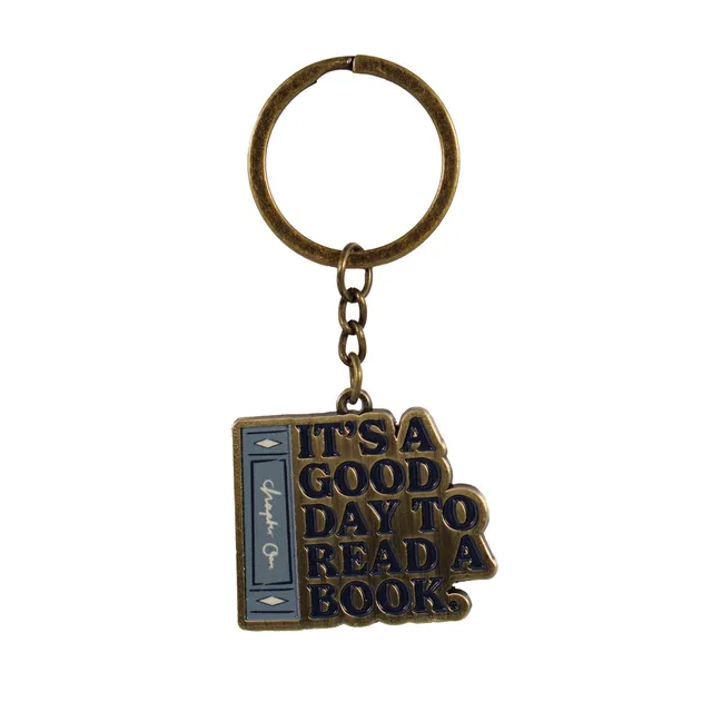 Pulteney Press porte-clés métal Good Day noir