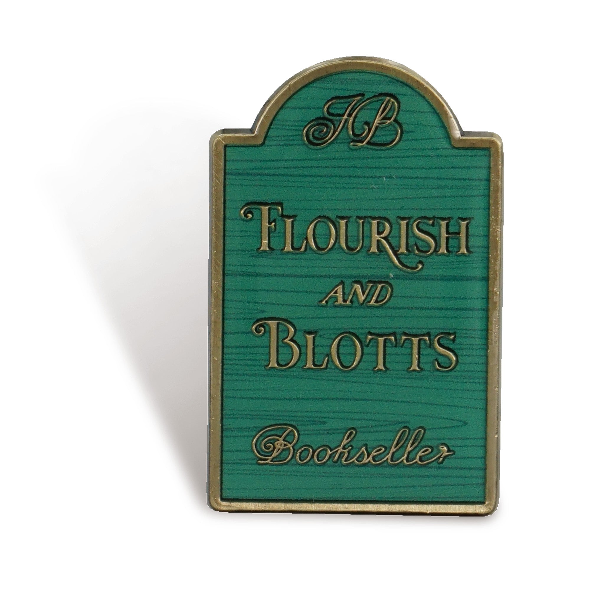 HMB Harry Potter Flourish and Blotts pin's émail vert