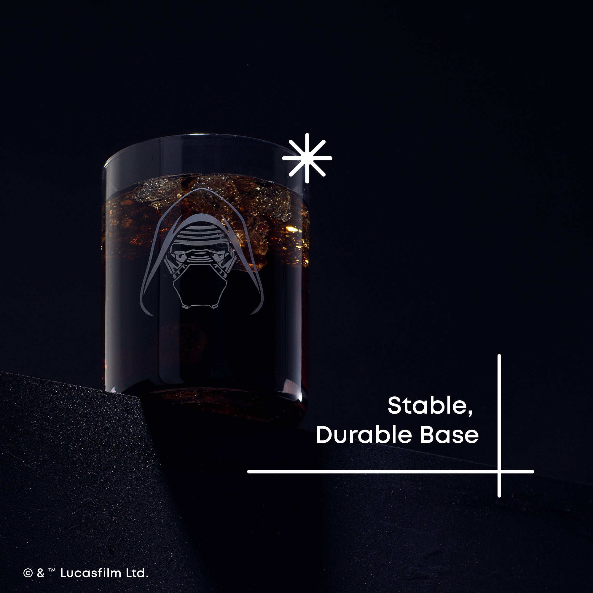 Star Wars Dark Side verre à whisky 41 cl lot de 4 vilains