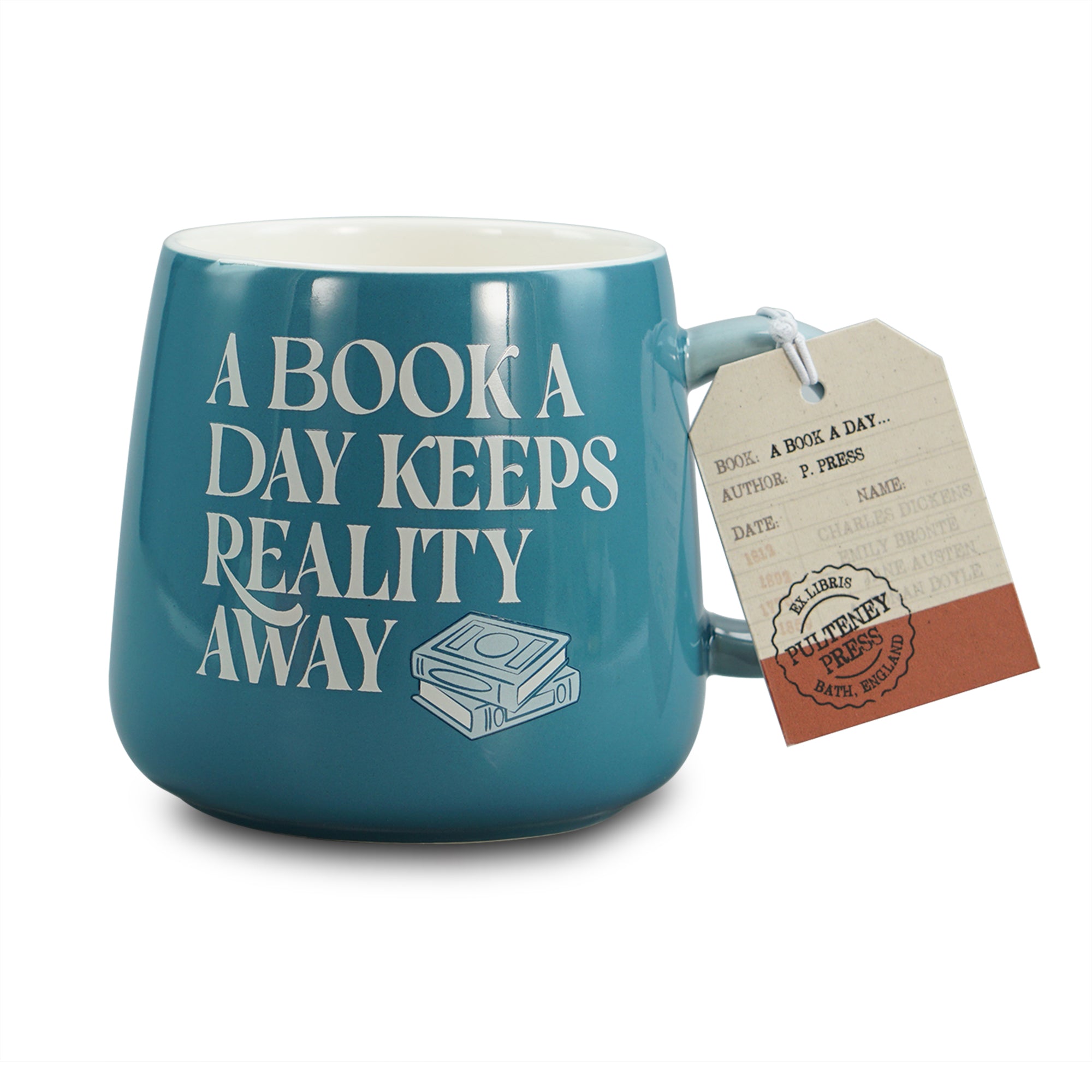 Pulteney Press Book a Day mug ovale 37 cl bleu