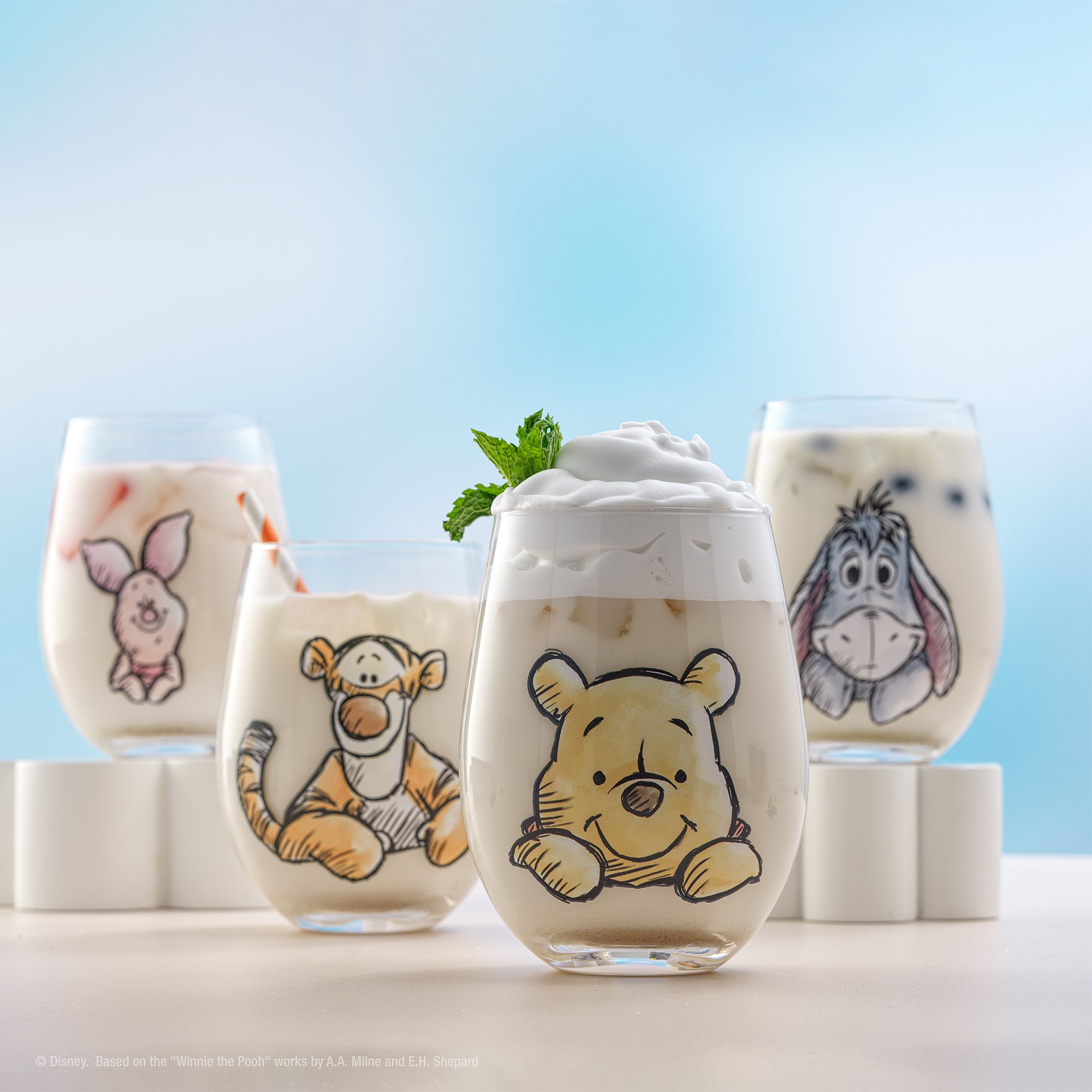 JoyJolt Winnie the Pooh Exploring a Classic verres lot 4 56 cl