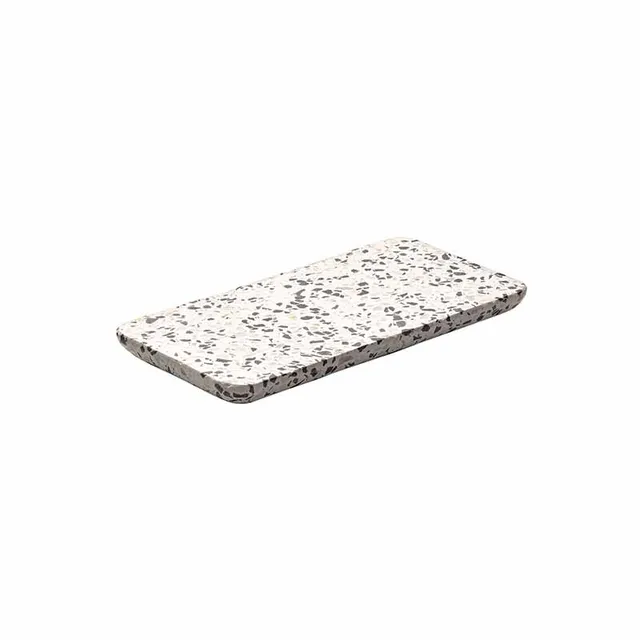 Artis Terrazzo assiette ovale Dark 18x9 cm grès
