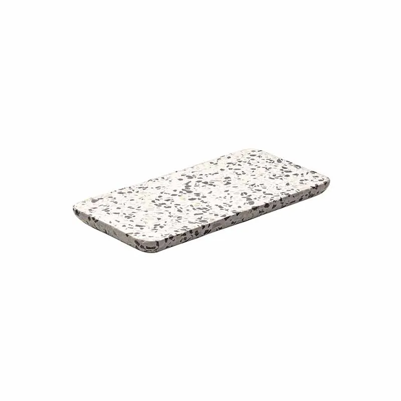 Artis Terrazzo assiette ovale Dark 18x9 cm grès