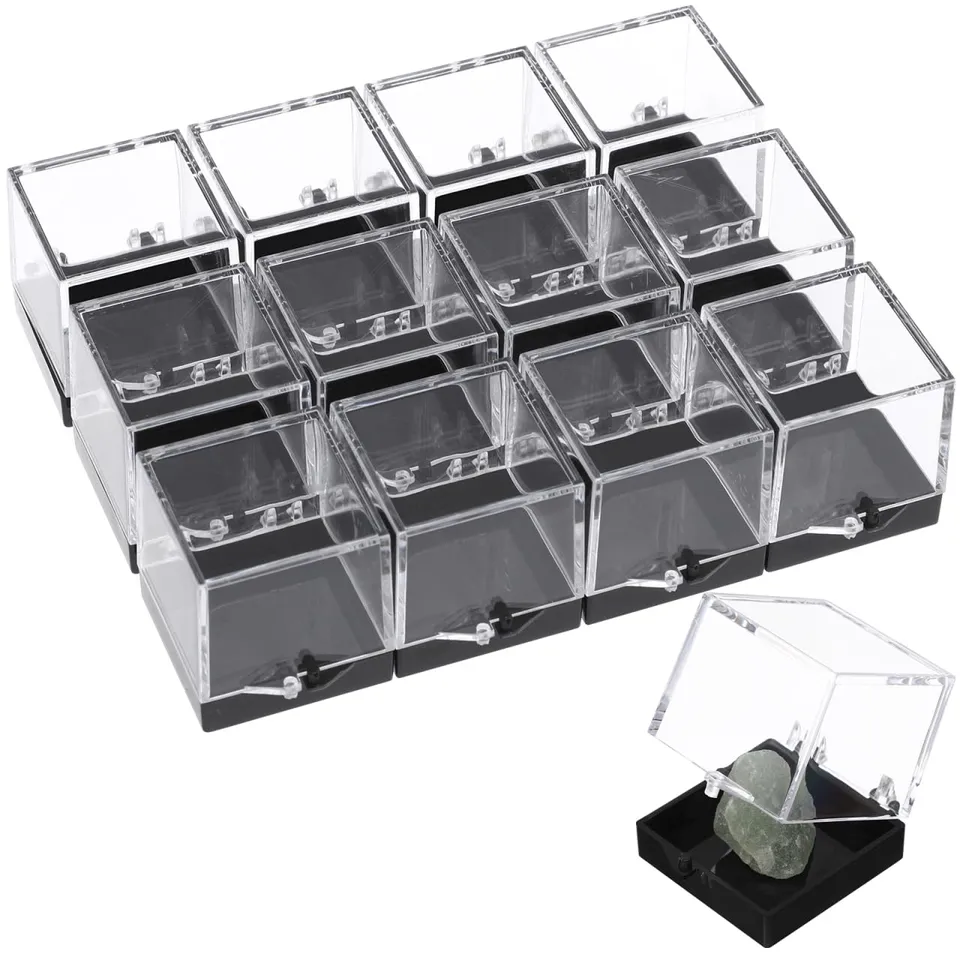 Alipis Boîtes Rangement Transparentes 3,5cm Lot 12