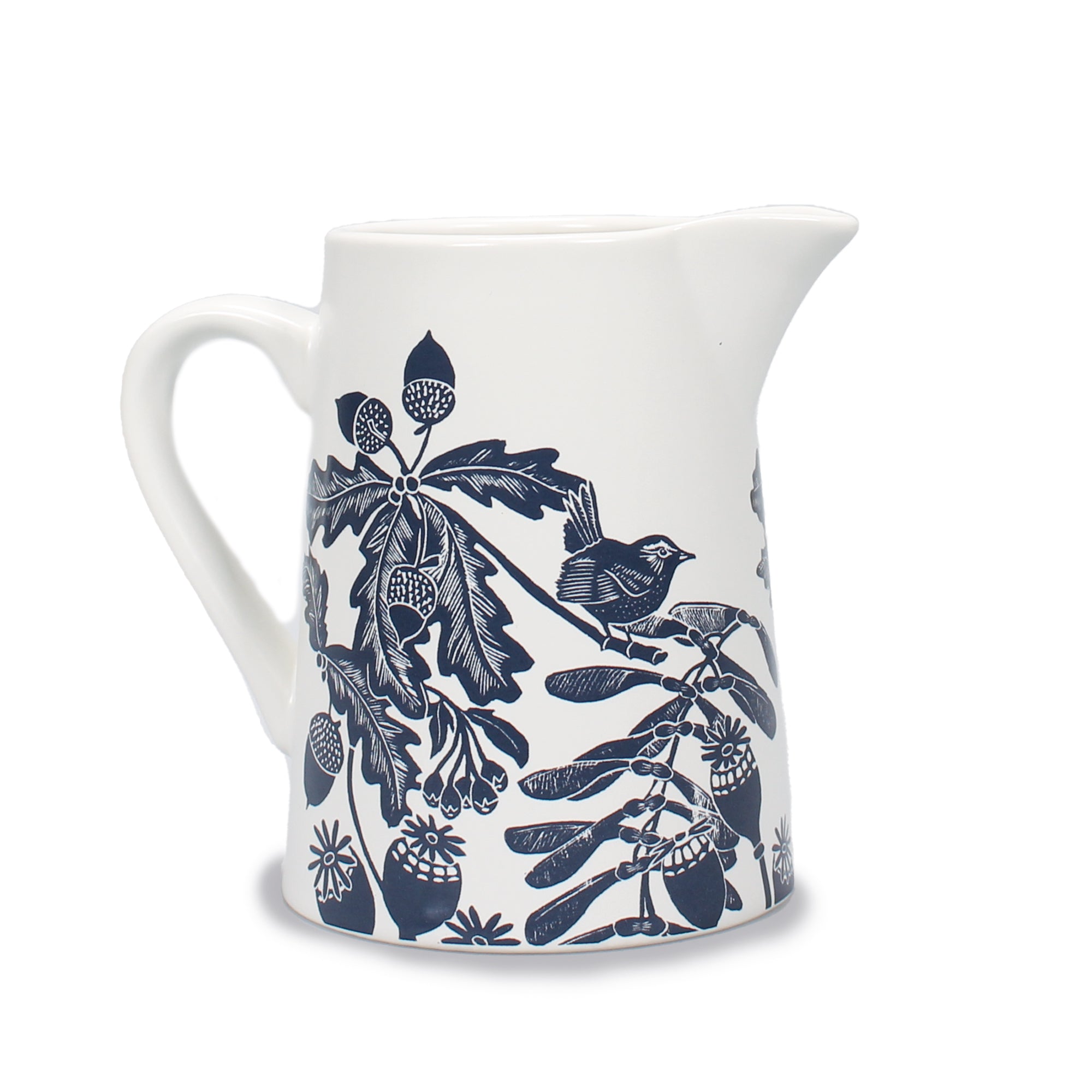 HMB Kate Heiss Woodland Navy pichet céramique 50 cl