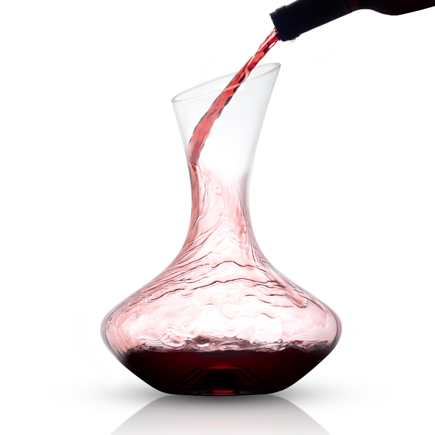 JoyJolt Lancia carafe à vin 118 cl + 4 verres cristal