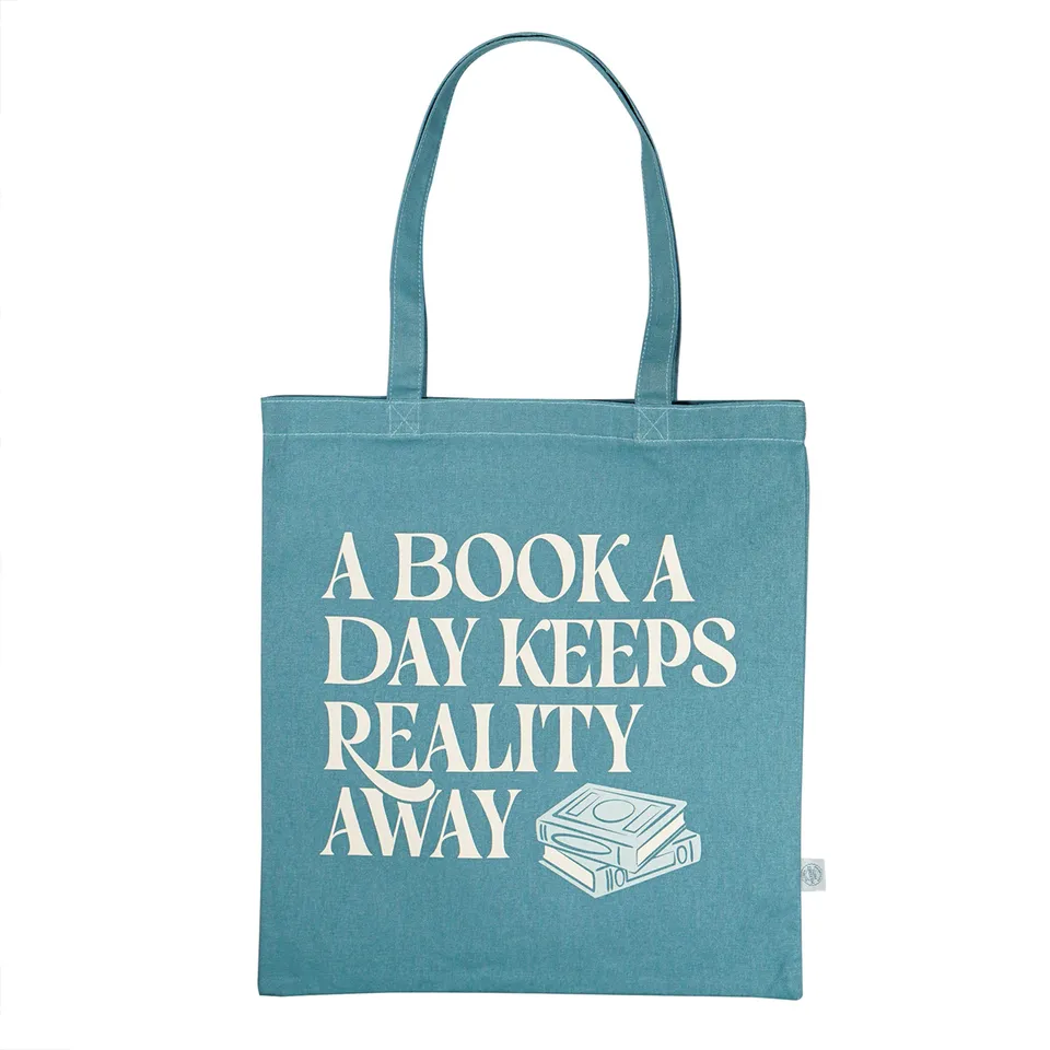 Pulteney Press A Book A Day shopper coton recyclé bleu