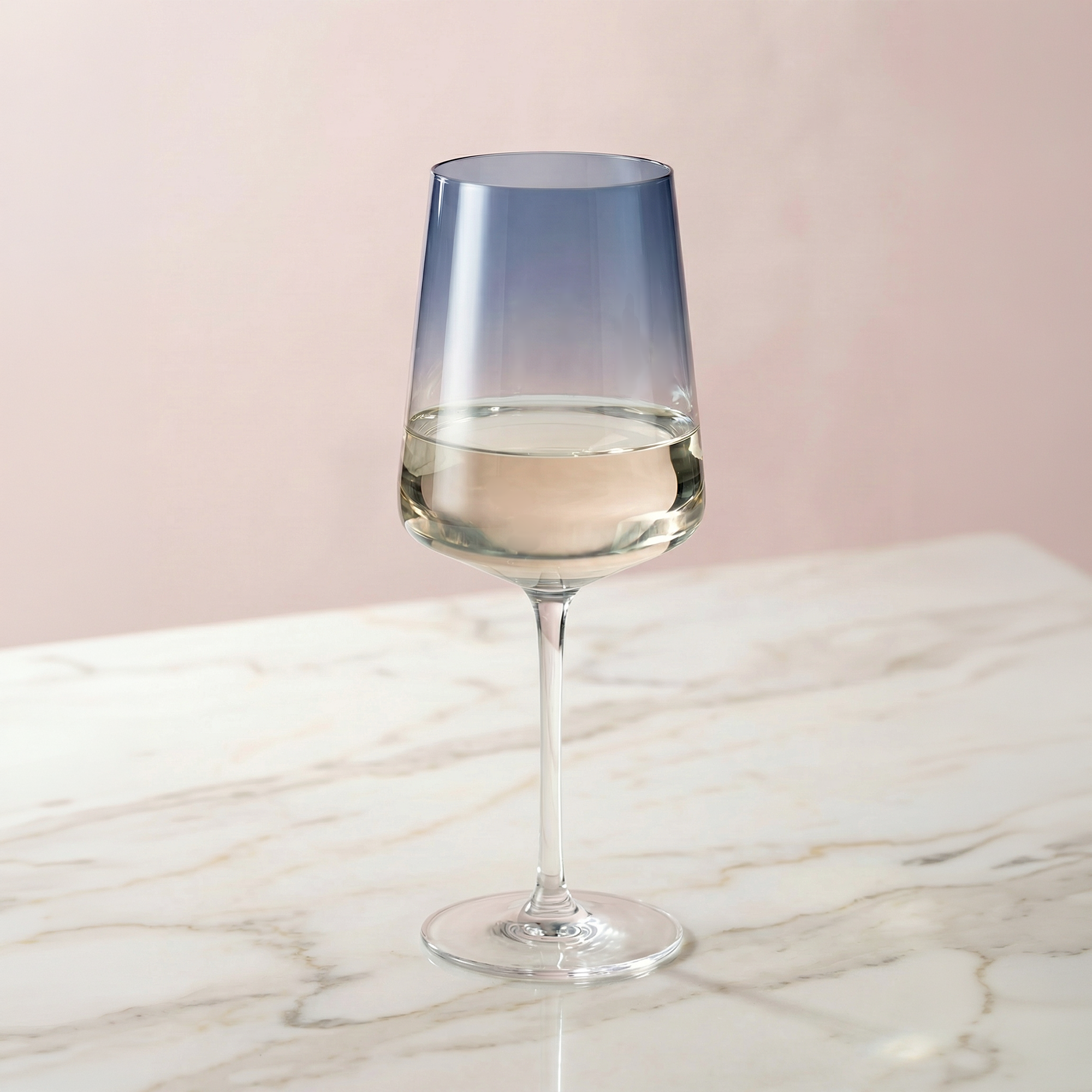 JoyJolt Sidney Blue Ombre verres à vin blanc lot de 4