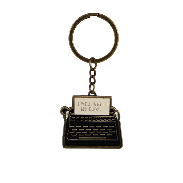 Pulteney Press I Will Write porte-clés métal noir