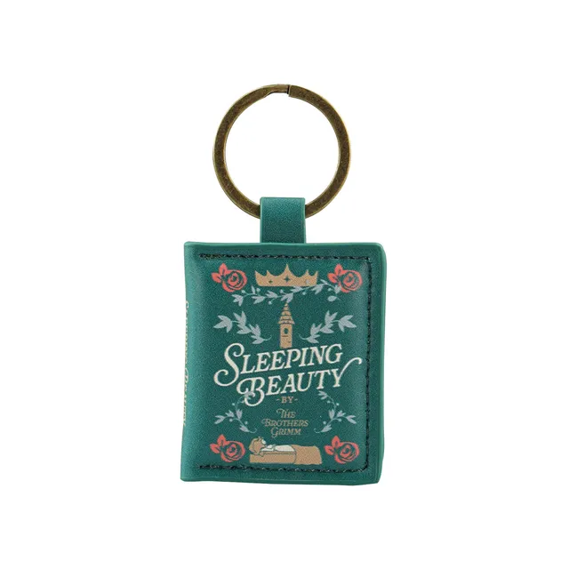 Sleeping Beauty porte-clés similicuir vert