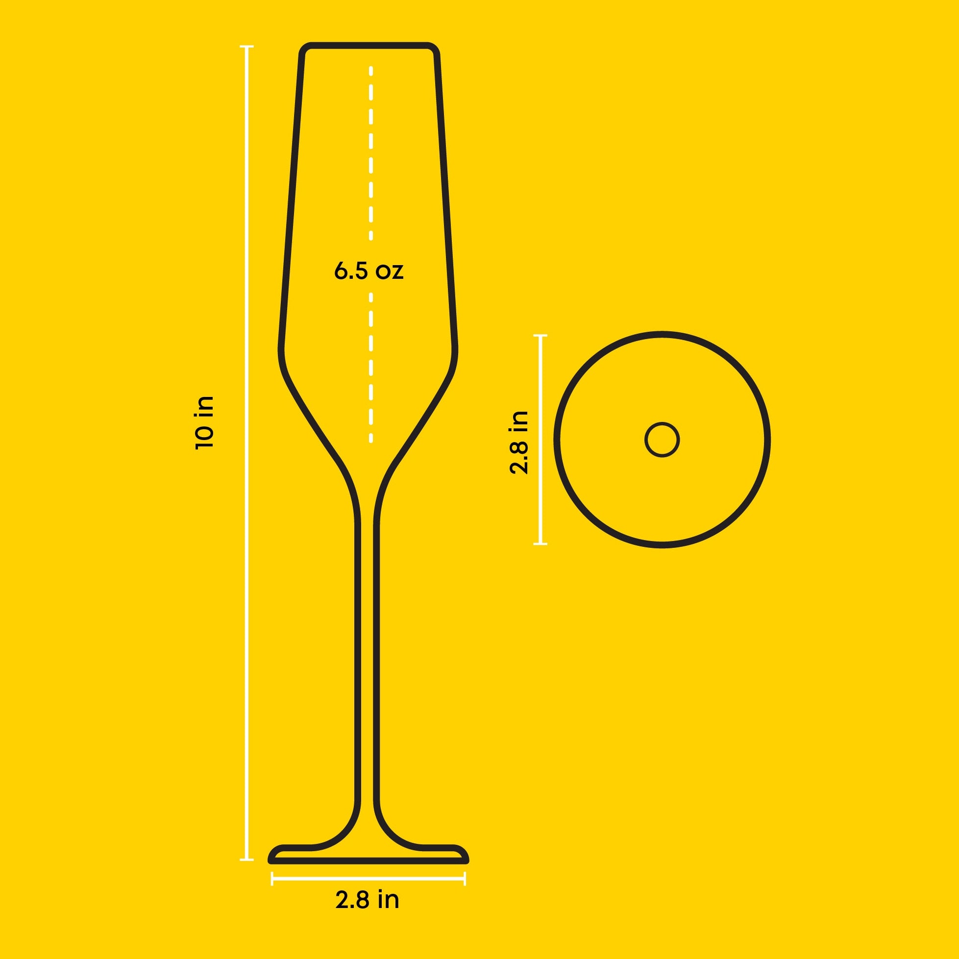 JoyJolt Layla Flûte champagne 19 cl lot 4 cristal