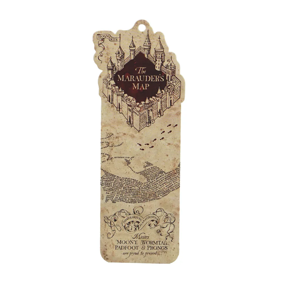 Harry Potter marque-page Carte du Maraudeur pompon