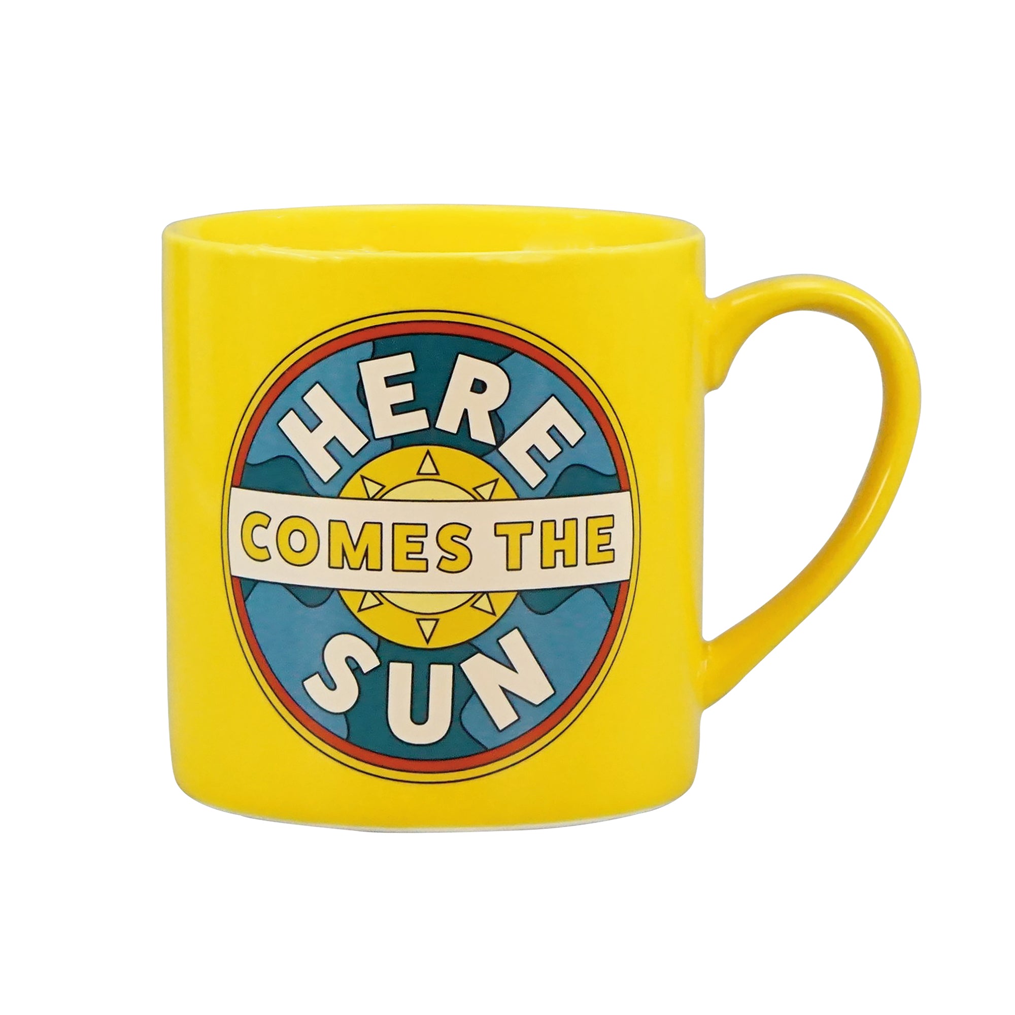HMB Beatles Here Comes the Sun mug céramique jaune 31 cl