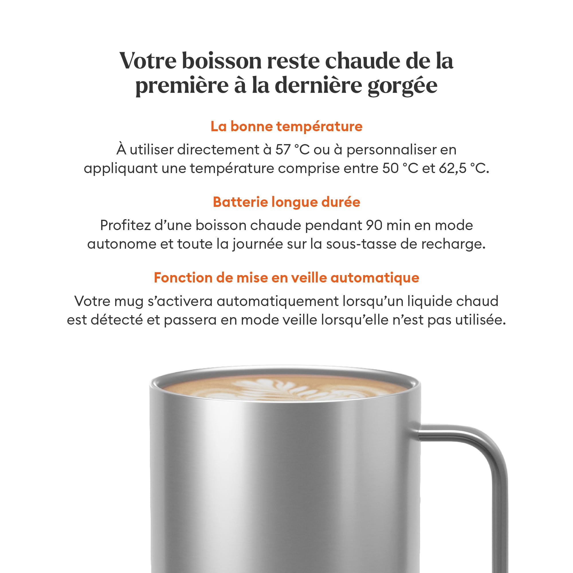Ember Mug 2 Tasse connectée 29,5 cl acier chauffante