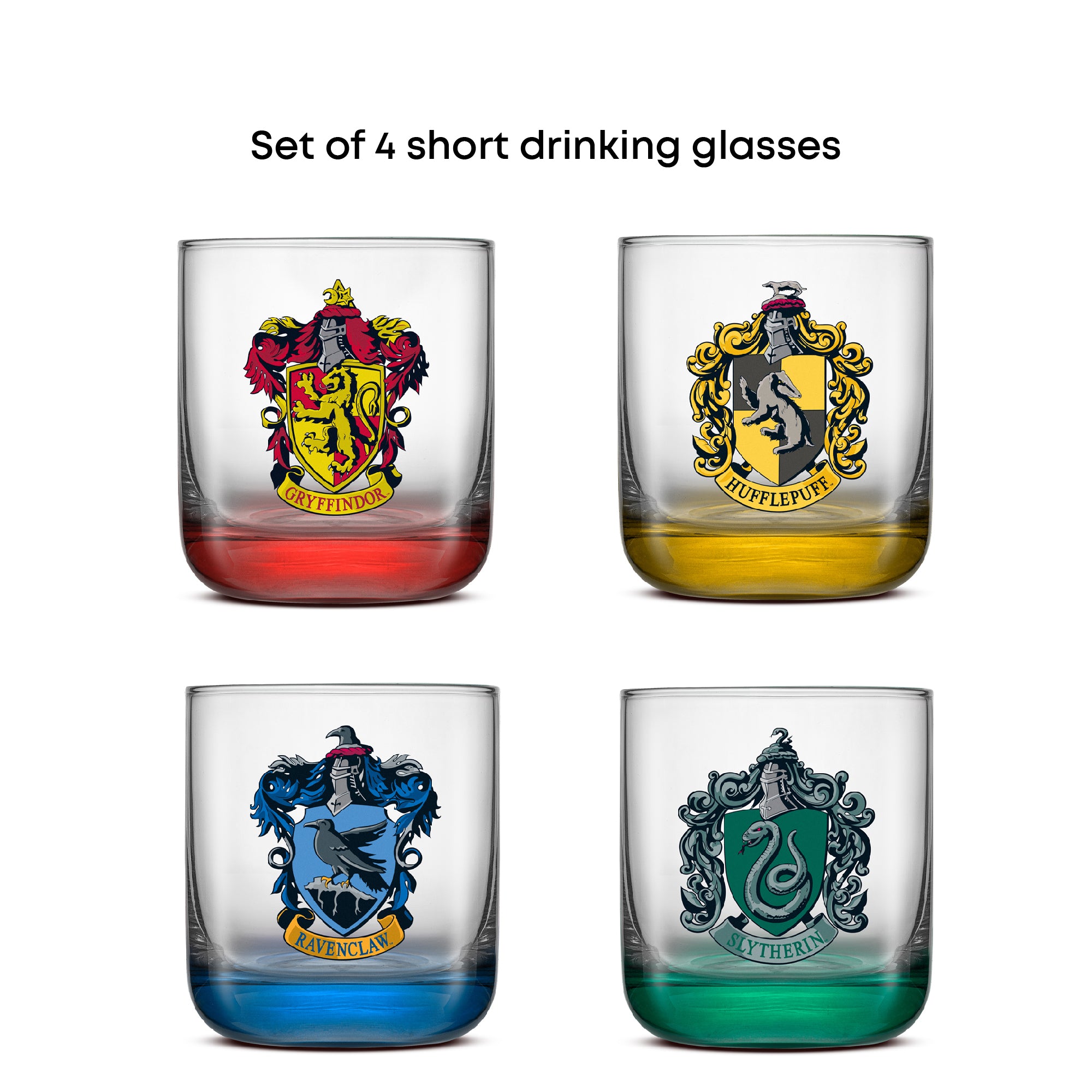 JoyJolt Harry Potter House Pride petits verres lot 4 30 cl