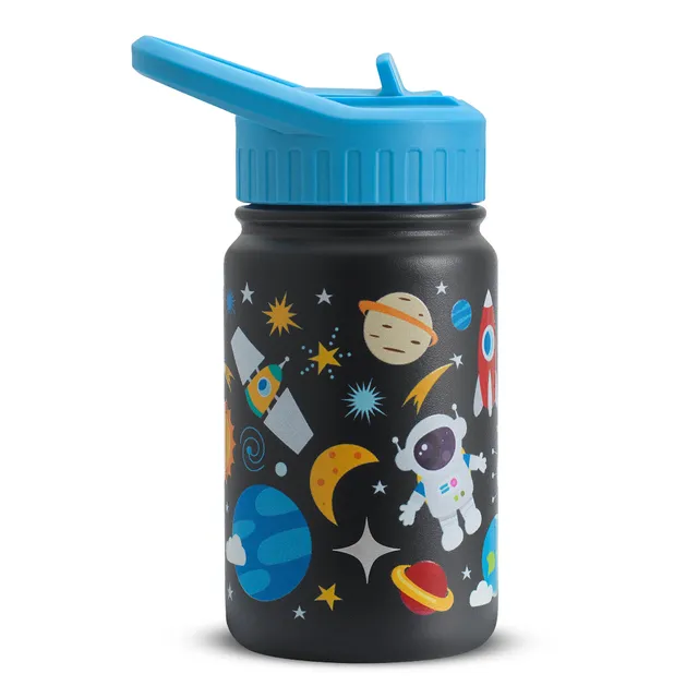 JoyJolt gourde enfant inox 35 cl paille isotherme