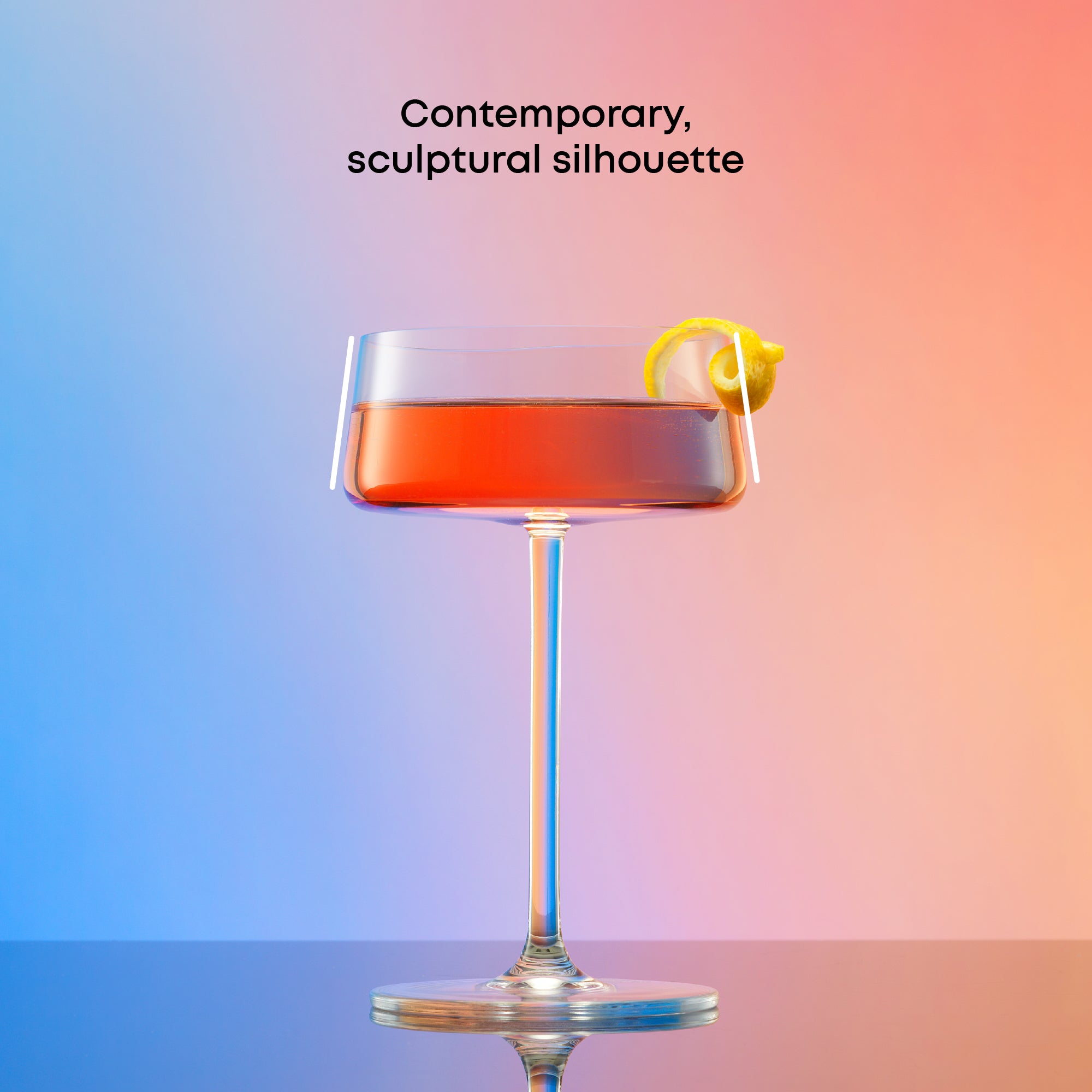 JoyJolt Aura verres coupe cocktail 28 cl lot 4