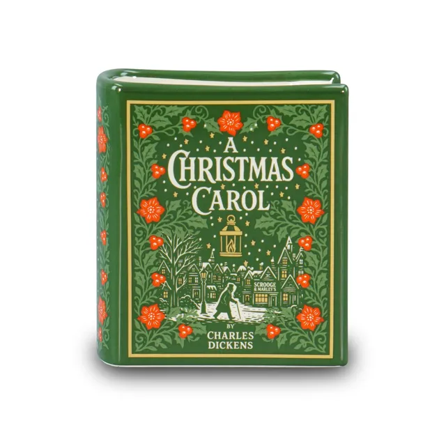 HMB A Christmas Carol pot céramique livre 10cm vert