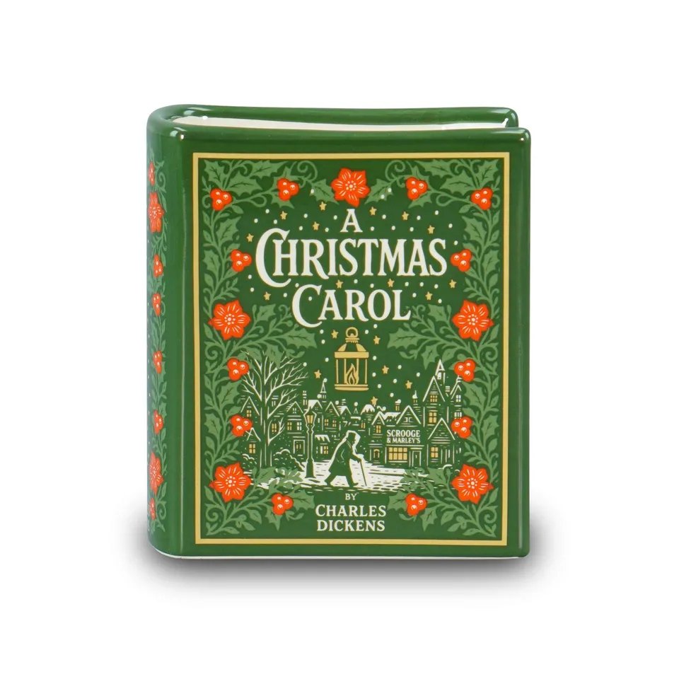 HMB A Christmas Carol pot céramique livre 10cm vert