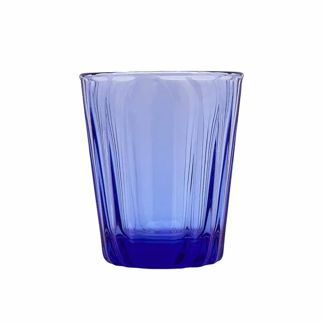 Artis Onde Tumbler gobelet bleu cobalt 28 cl strié