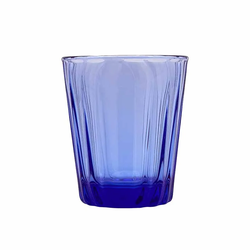 Artis Onde Tumbler gobelet bleu cobalt 28 cl strié