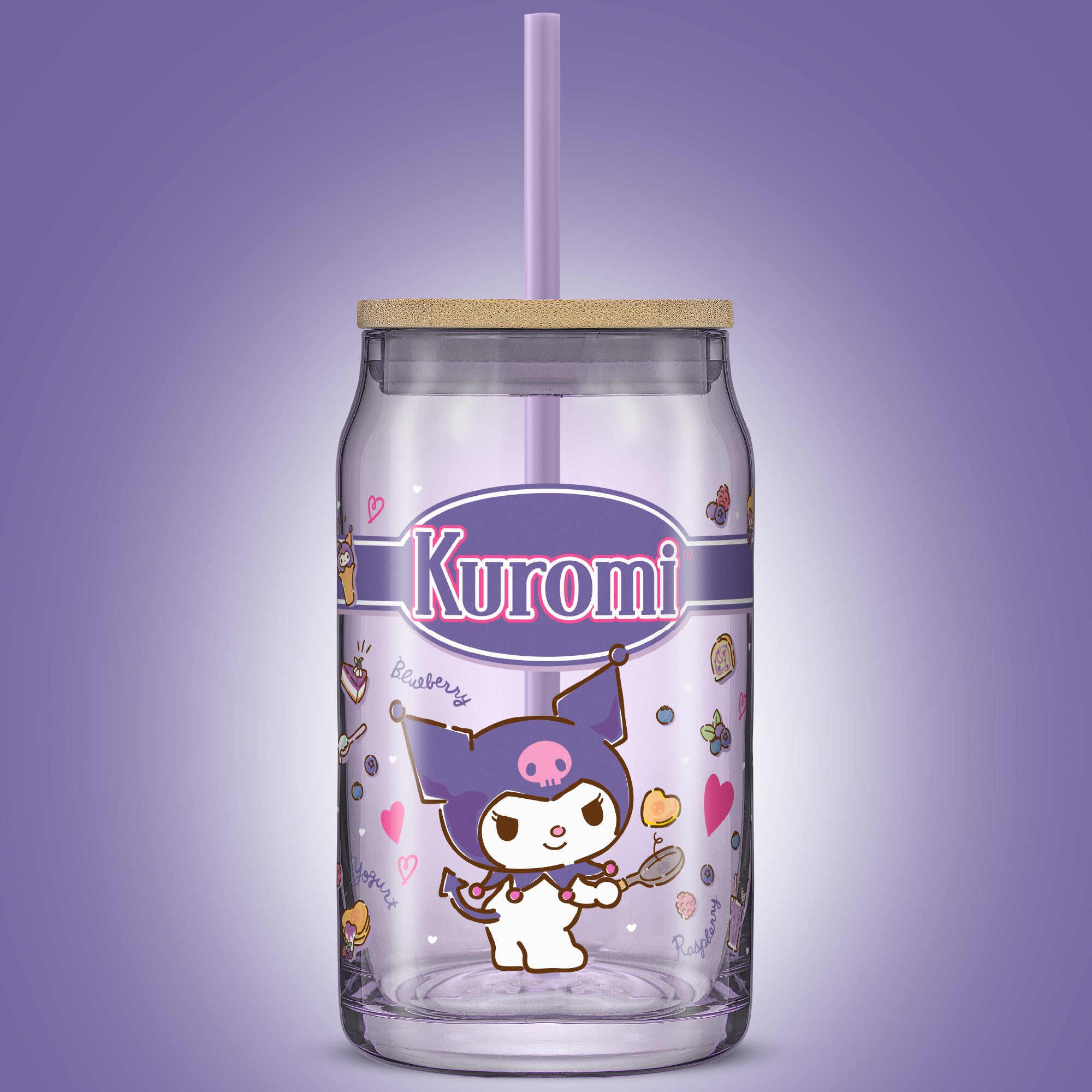JoyJolt Hello Kitty Kuromi gobelet verre canette 47 cl