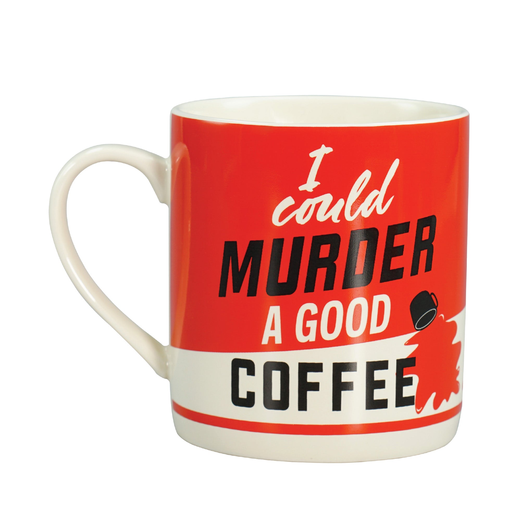 Pulteney Press Murder Mystery Club mug 37 cl rouge
