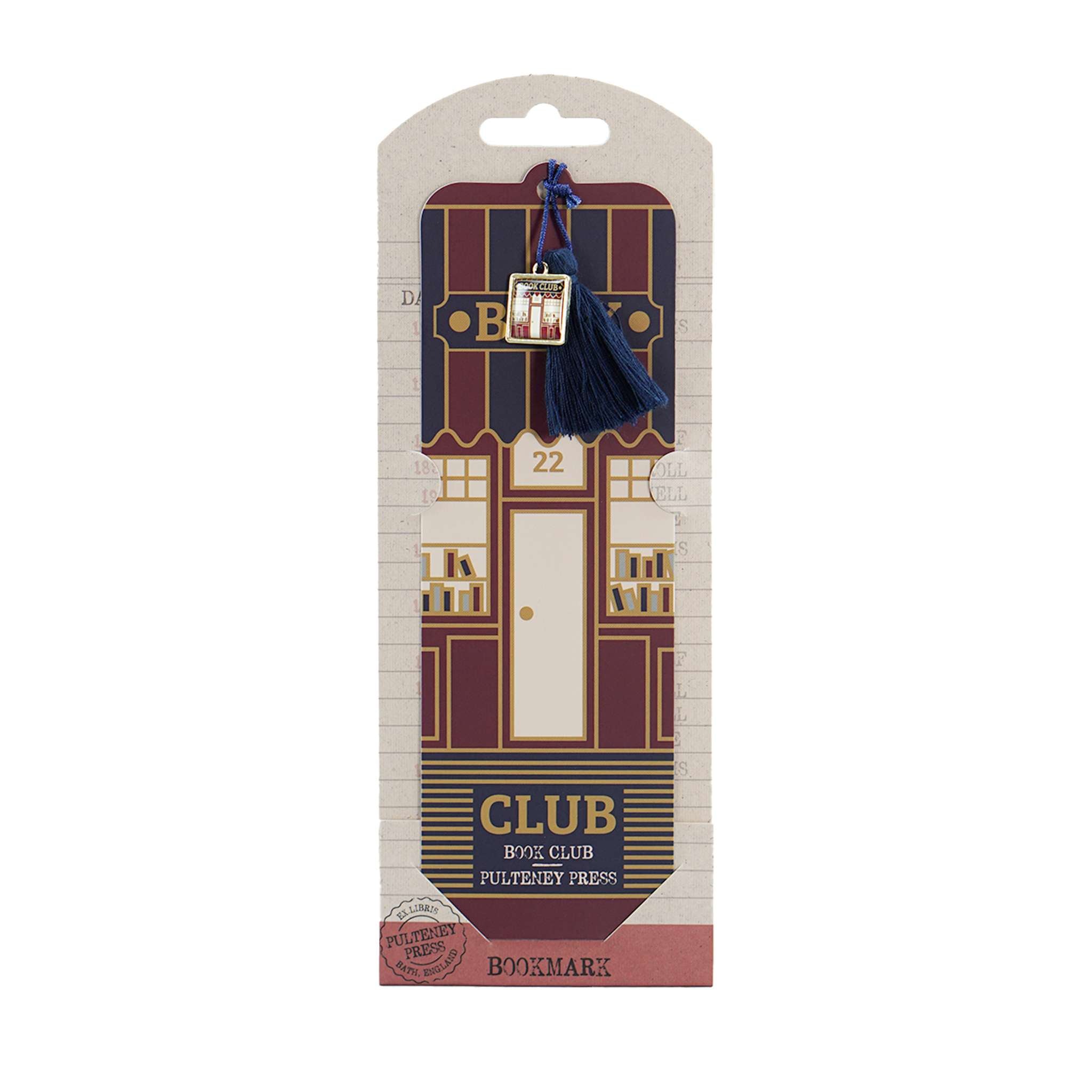 Pulteney Press Book Club marque-page papier bleu