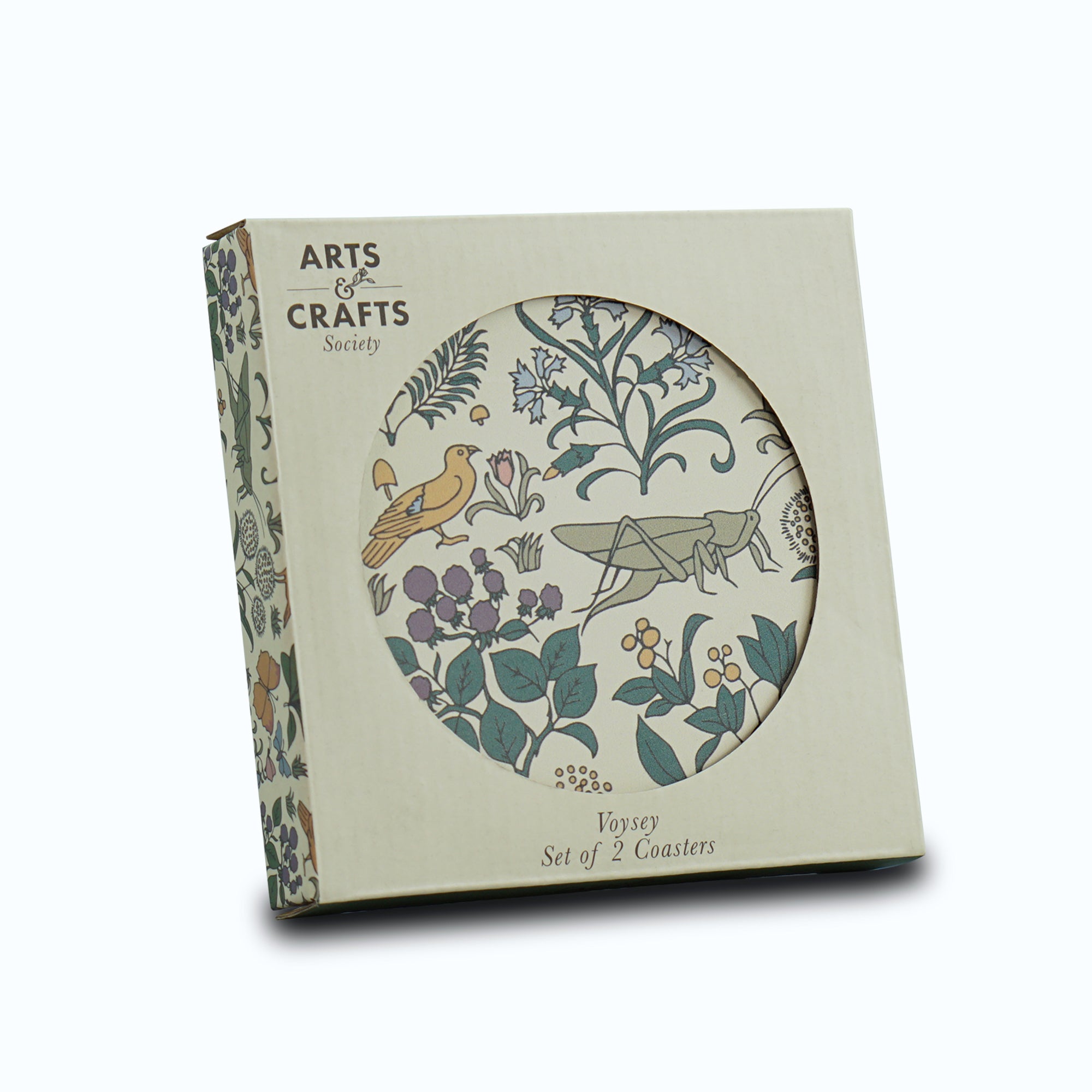 Arts & Crafts Apothecary's Garden dessous de verre céramique x2