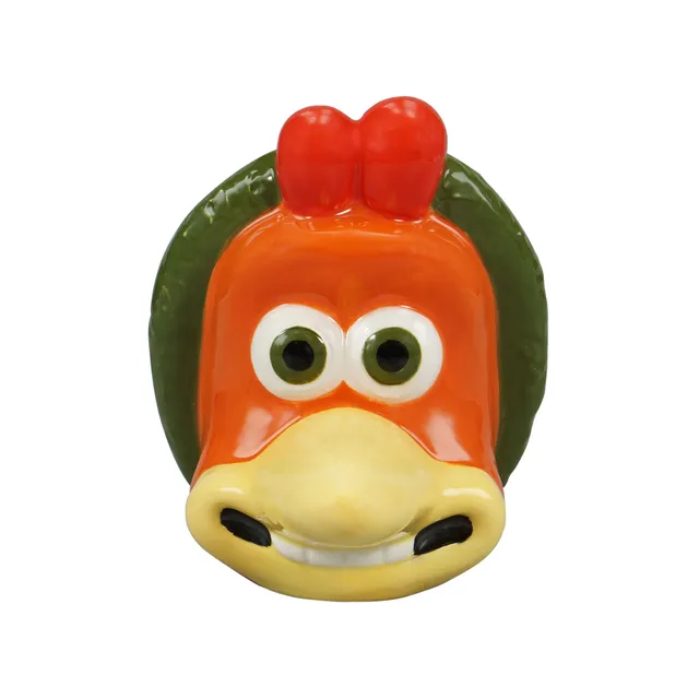 Wallace & Gromit Chicken Run Ginger coquetier orange coffret