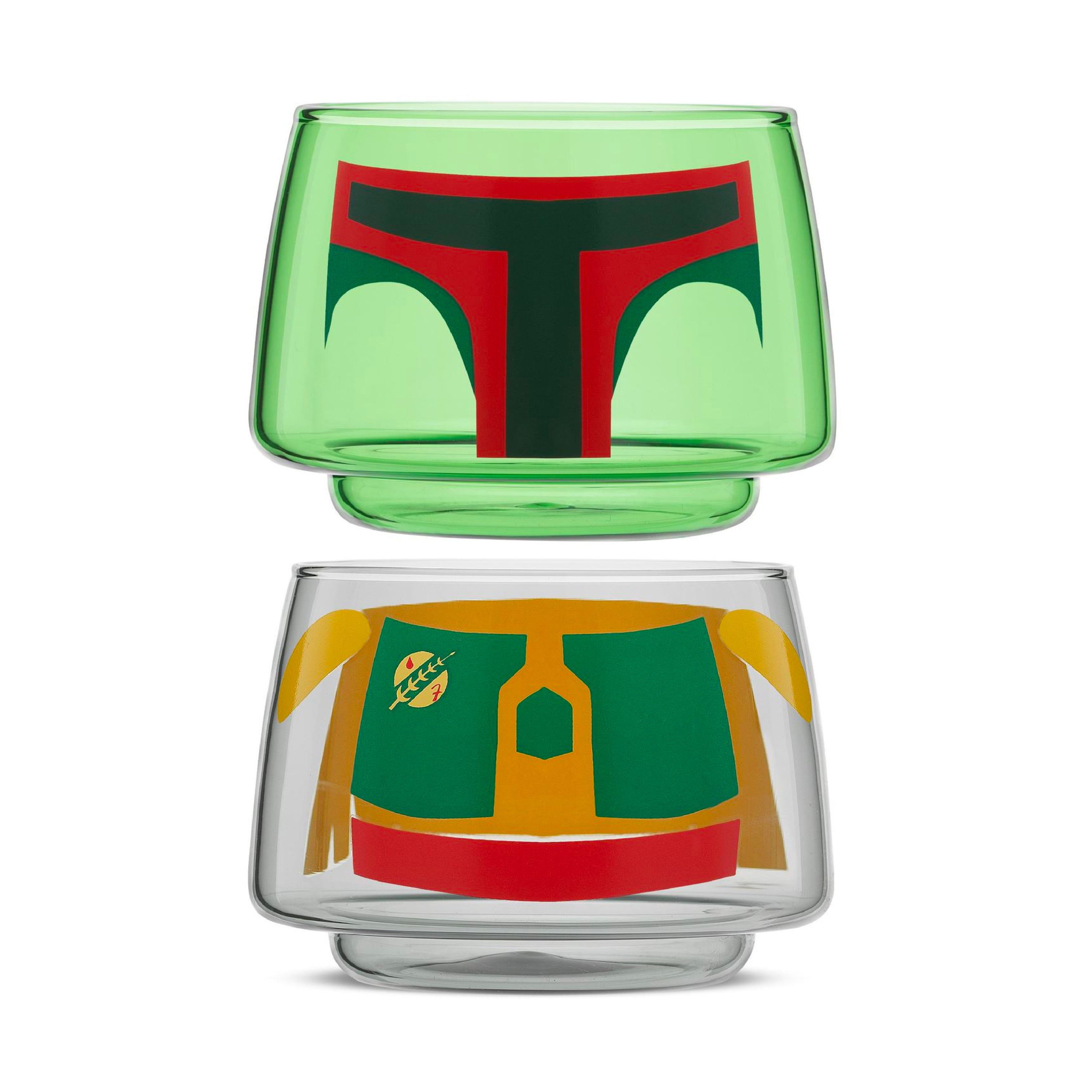 JoyJolt Star Wars Stackable Boba Fett verres lot de 2 28 cl