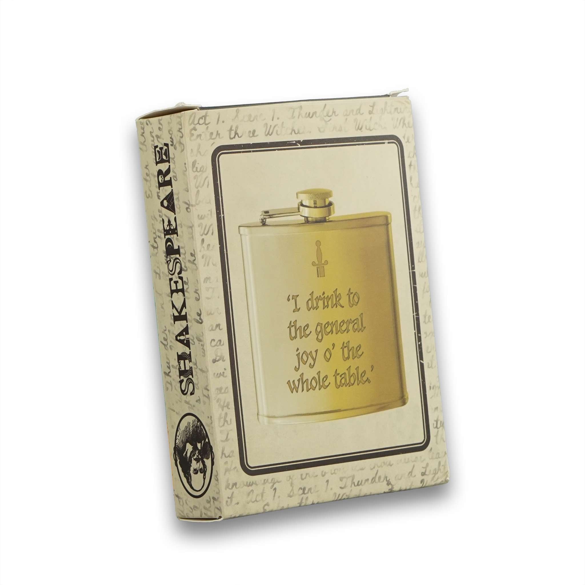 Shakespeare Macbeth flasque inox dorée 20 cl