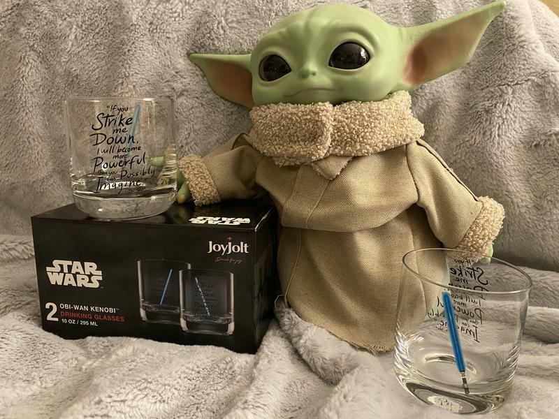 JoyJolt Star Wars Luke verre 44 cl lot de 2 sabre laser