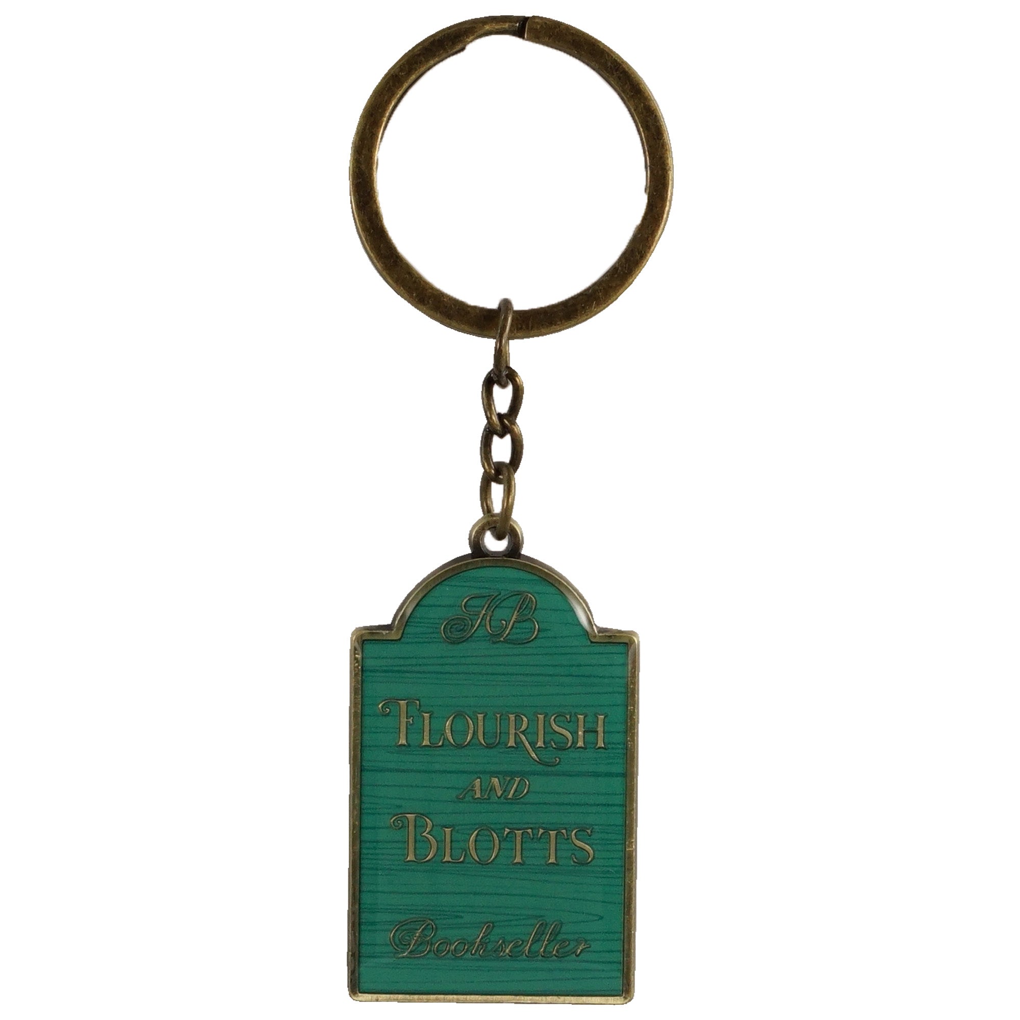 Harry Potter Flourish and Blotts porte-clés métal vert
