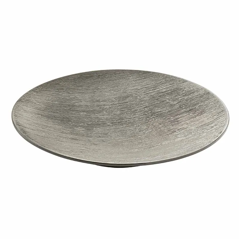 Artis Brush Grey assiette creuse grise 28 cm