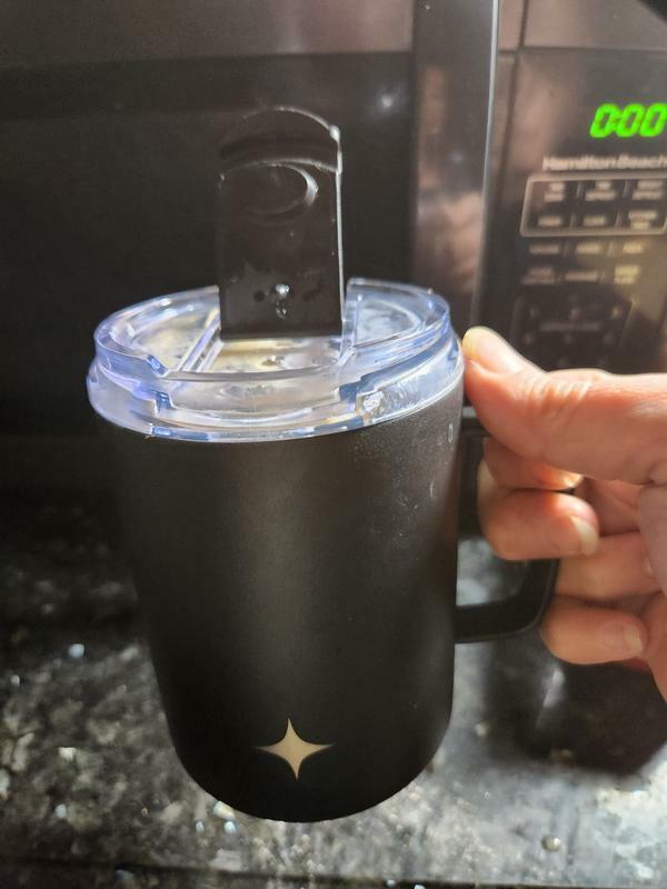 JoyJolt mug isotherme inox 38 cl poignée couvercle voyage