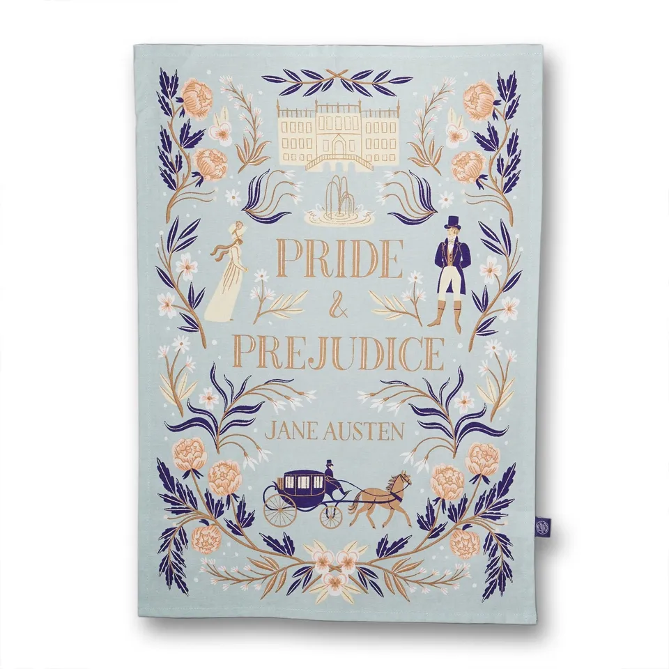 HMB Jane Austen Pulteney Press torchon coton bleu