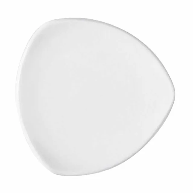 Artis Options assiette triangulaire 32 cm porcelaine blanche