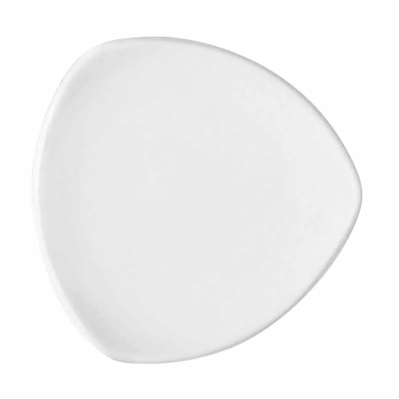 Artis Options assiette triangulaire 32 cm porcelaine blanche
