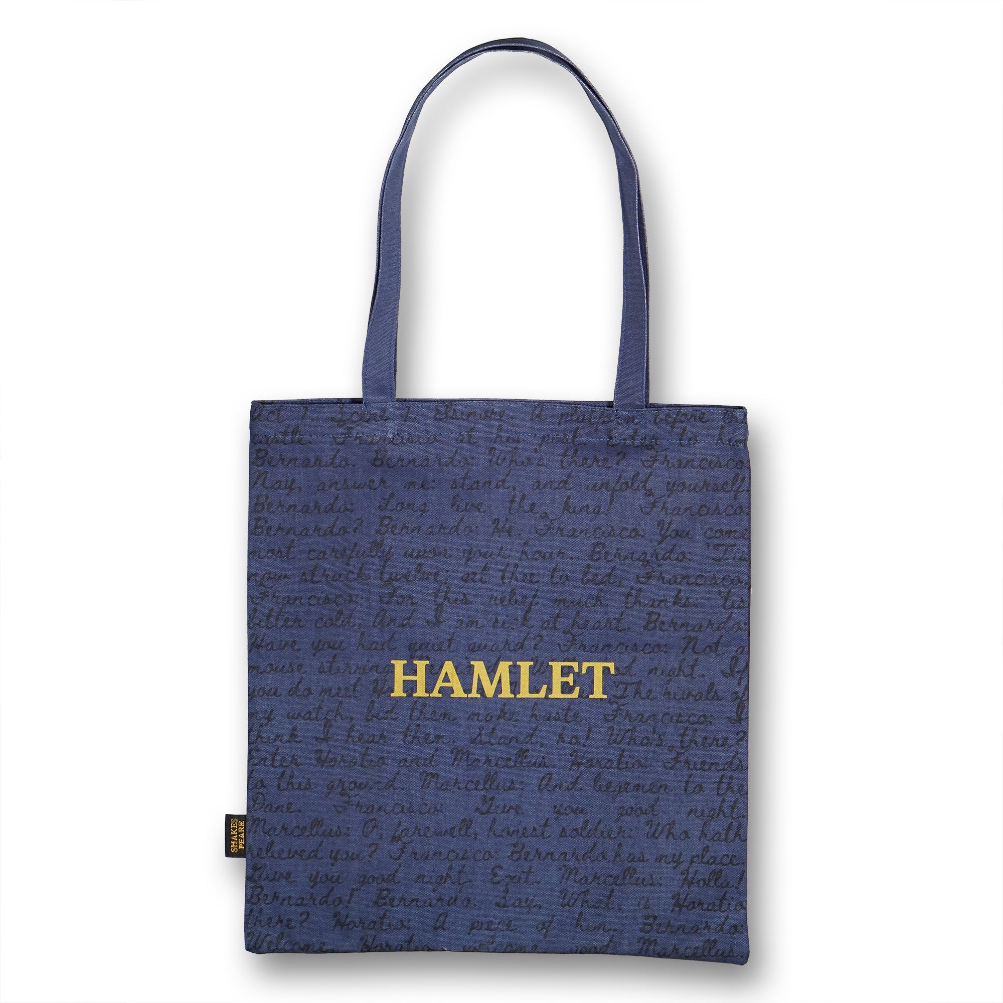 HMB Shakespeare Hamlet tote bag coton recyclé bleu