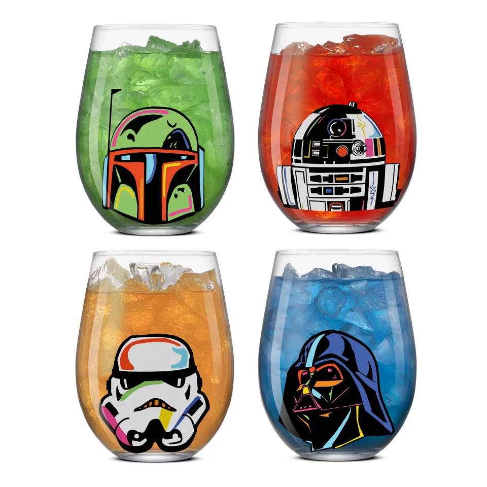 JoyJolt Star Wars Cosmic Color verre sans pied lot 4 56 cl
