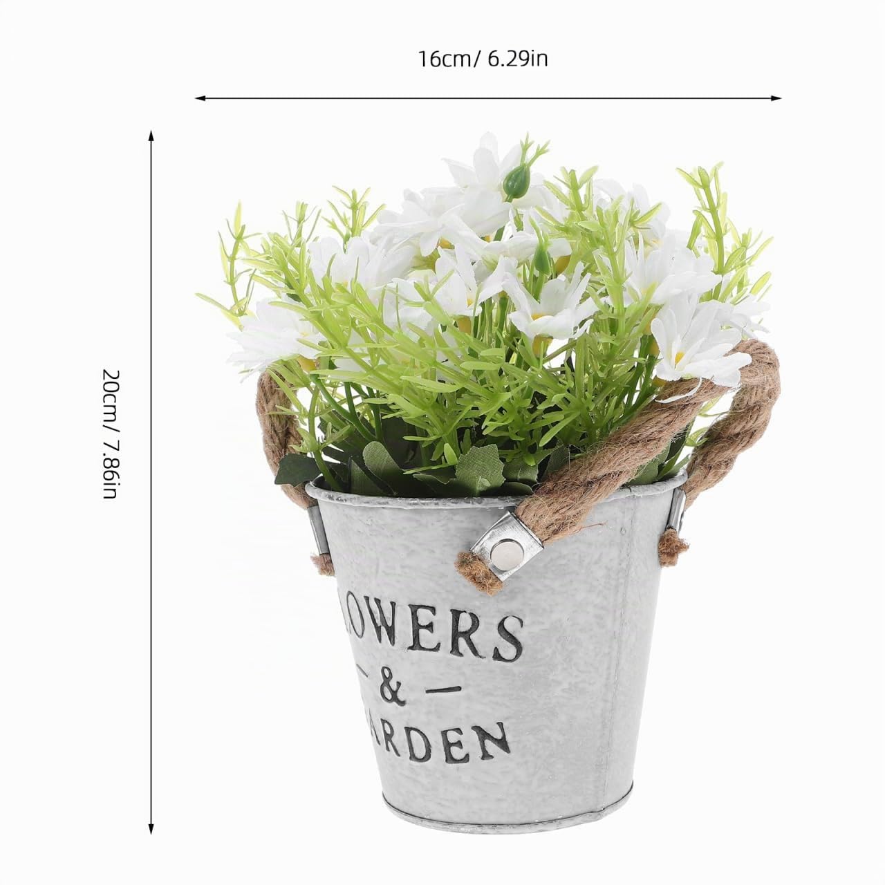Alipis Marguerite Artificielle en Pot 9x11x9 cm