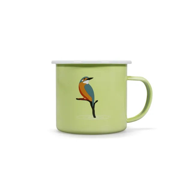 HMB RSPB Kingfisher mug émaillé 50 cl vert