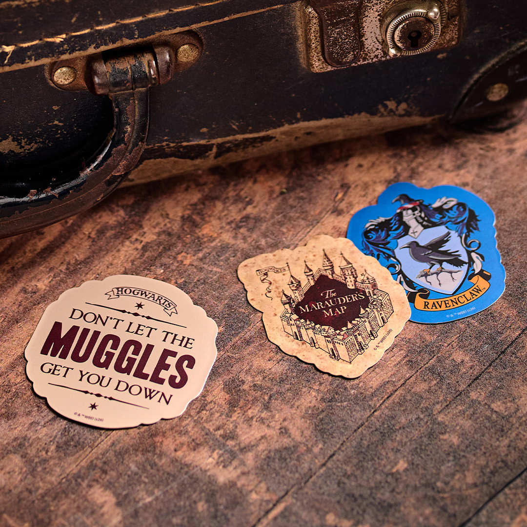 HMB Harry Potter VSHP04 sticker vinyle blanc 7,5 cm