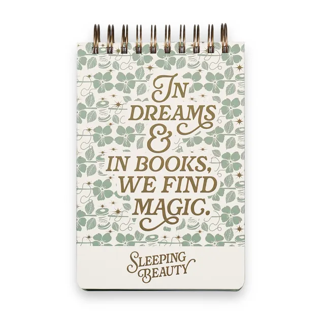 HMB Sleeping Beauty carnet spirale A5 vert ligné