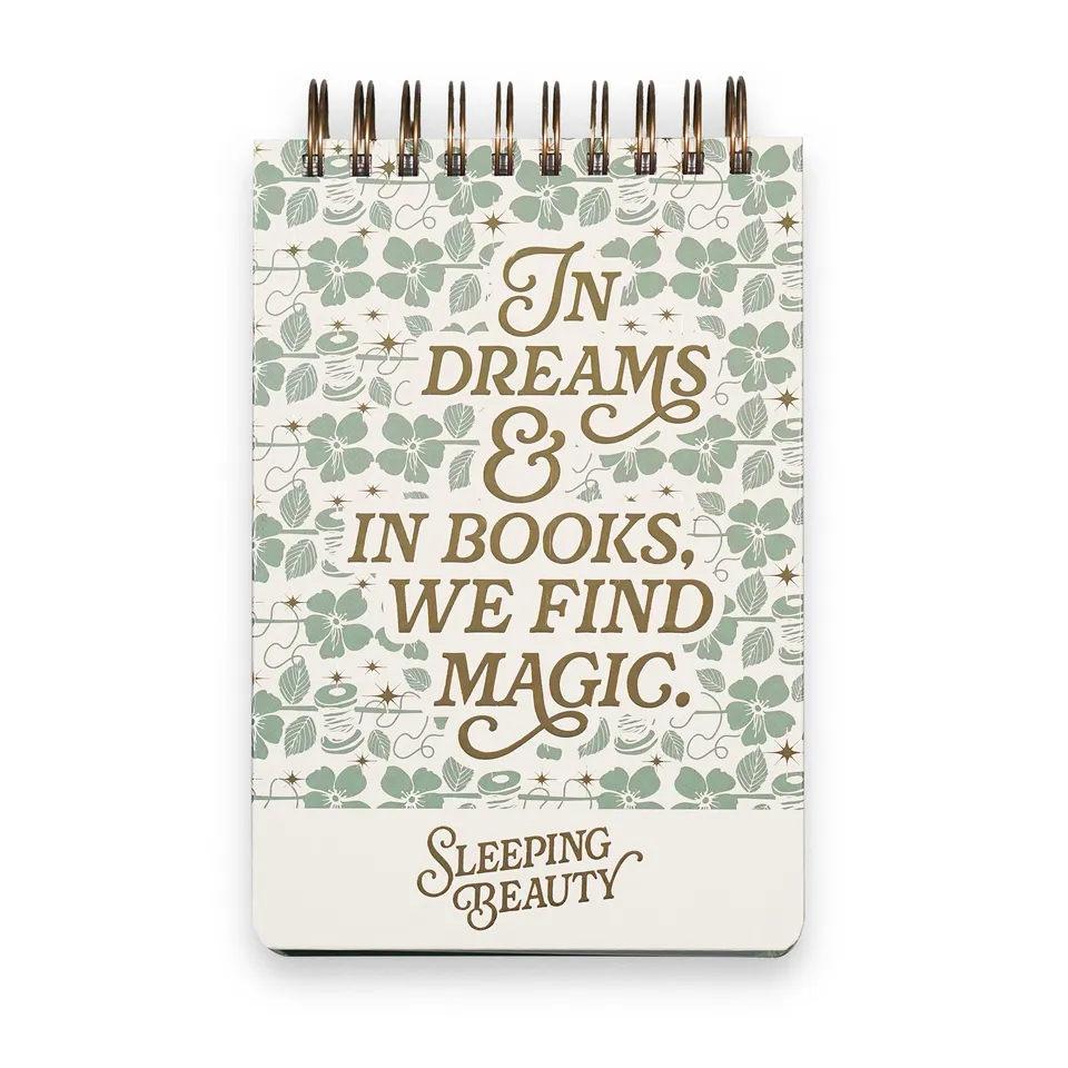 HMB Sleeping Beauty carnet spirale A5 vert ligné