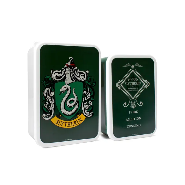Harry Potter Serpentard boîtes repas plastique x2